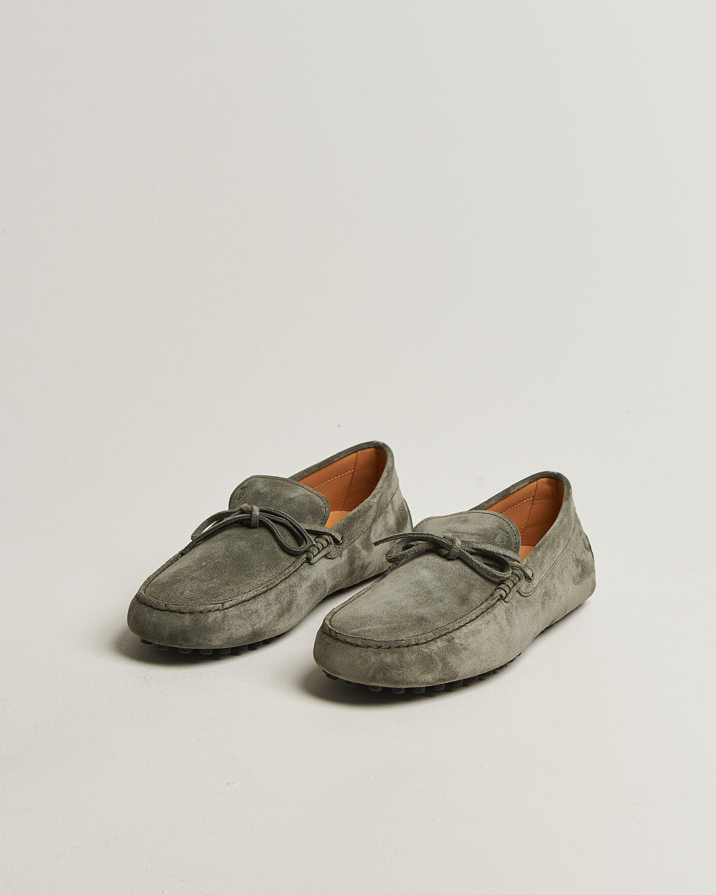 Herre | Mokkasiner | Tod's | Lacetto Gommino Carshoe Green Suede