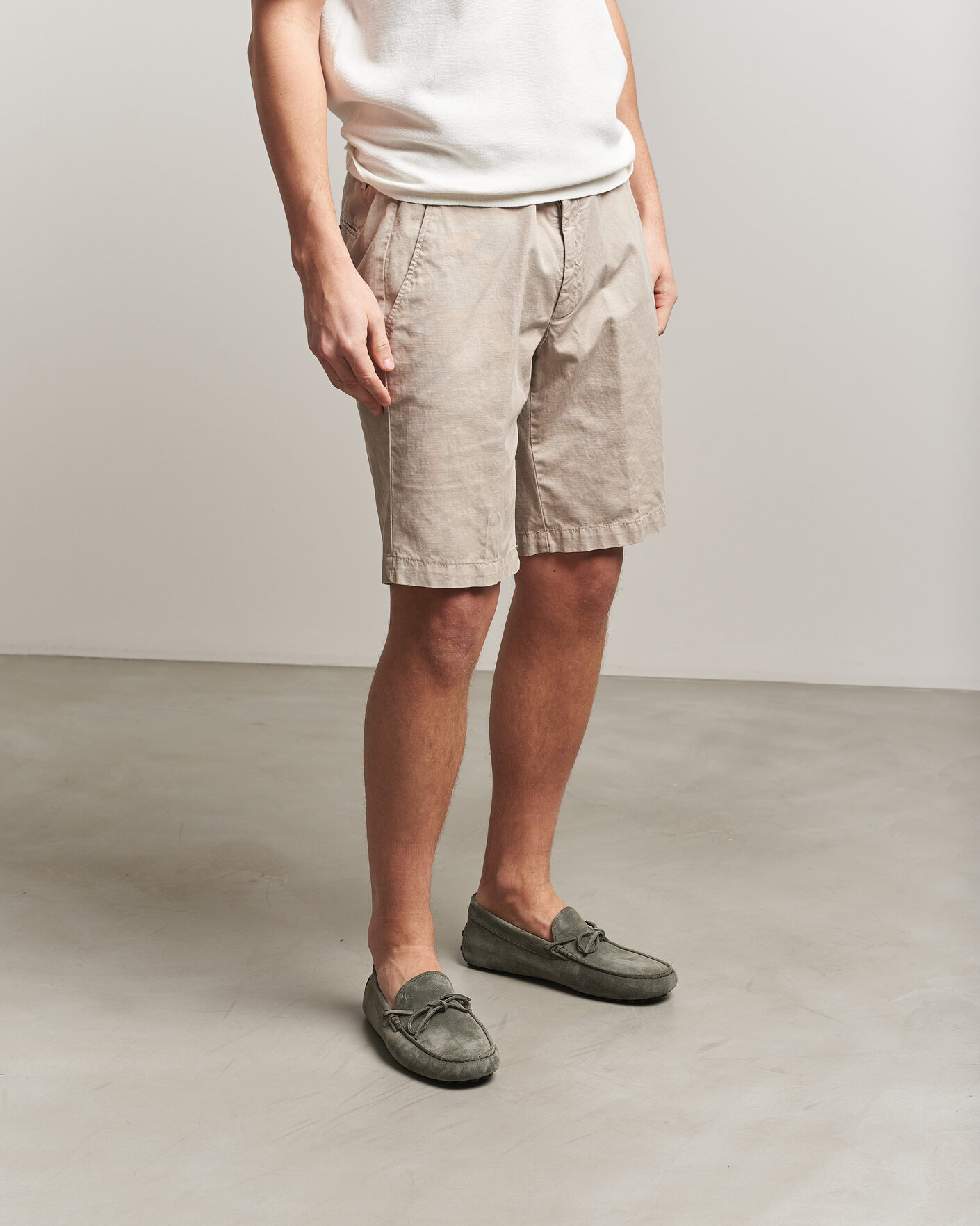 Herre | Mokkasiner | Tod's | Lacetto Gommino Carshoe Green Suede