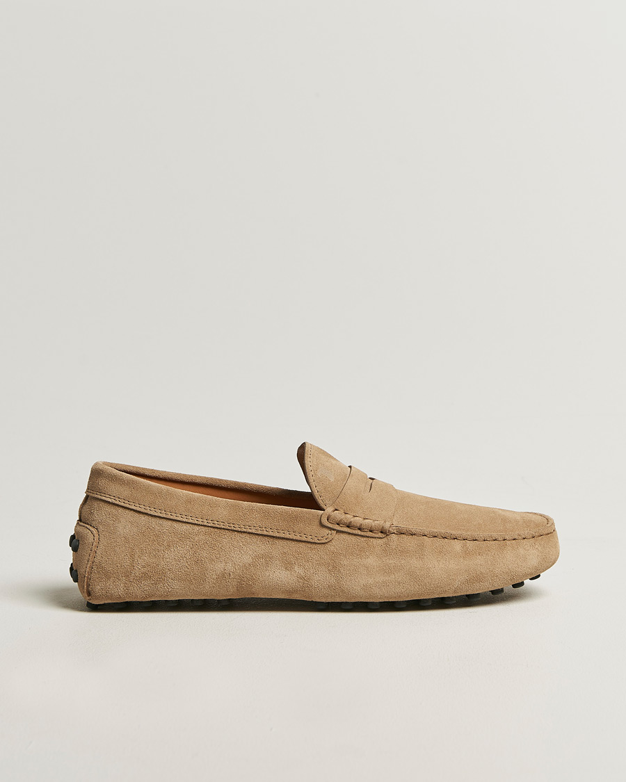 Herre | Mokkasiner | Tod's | Gommino Carshoe Beige Suede