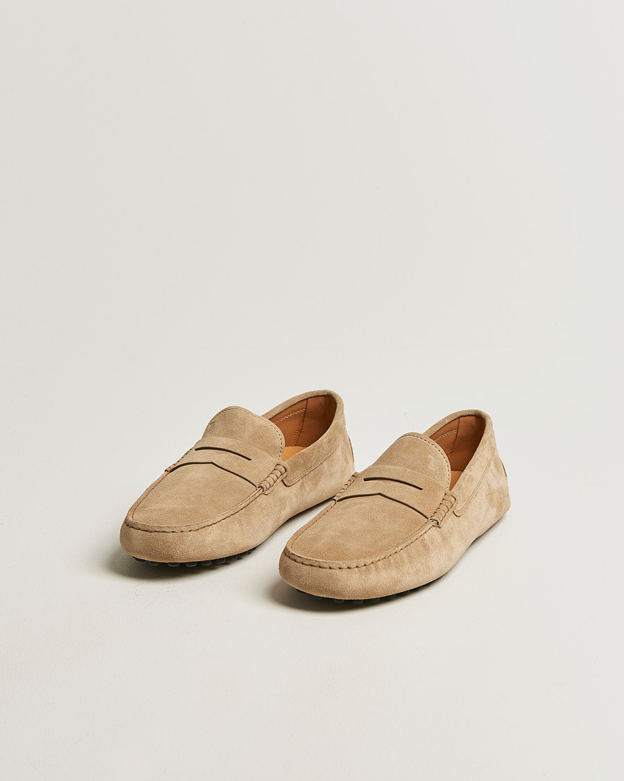 Herre | Mokkasiner | Tod's | Gommino Carshoe Beige Suede