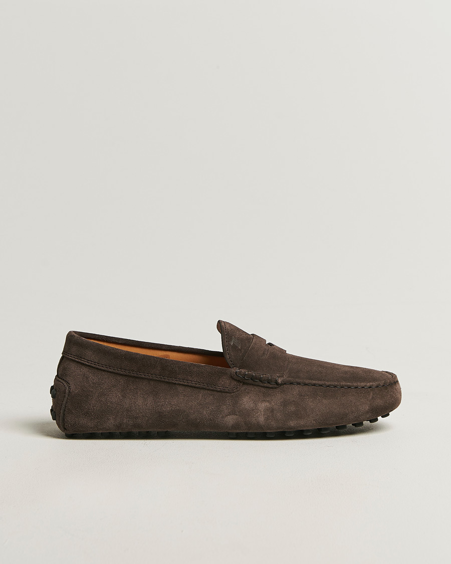 Herre | Mokkasiner | Tod's | Gommino Carshoe Dark Brown Suede