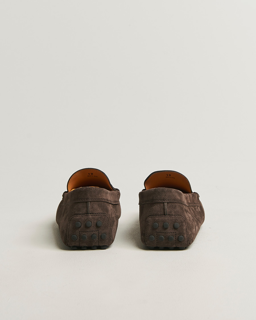 Herre | Mokkasiner | Tod's | Gommino Carshoe Dark Brown Suede