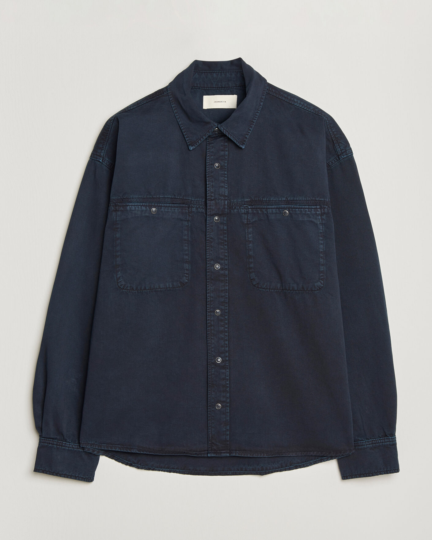 Herre | Skjorter | Jeanerica | André Pocket Overshirt Blue Black