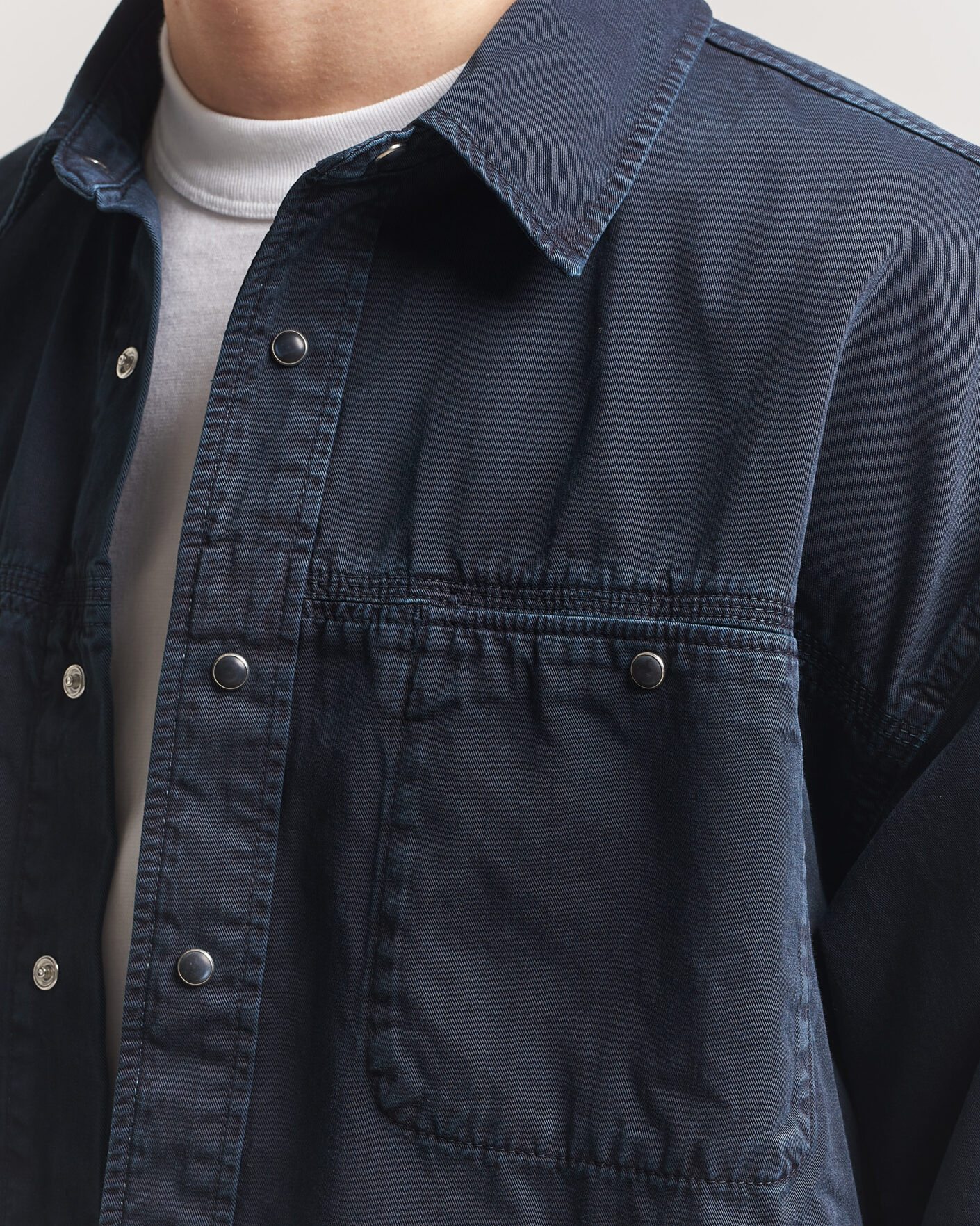 Herre | Skjorter | Jeanerica | André Pocket Overshirt Blue Black
