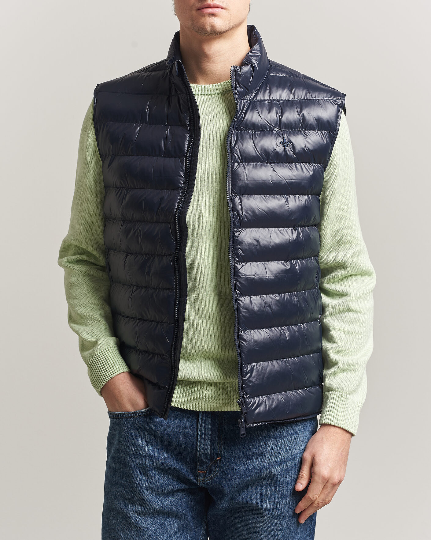 Herre | Veste | Morris | Norfolk Liner Vest Glossy Navy