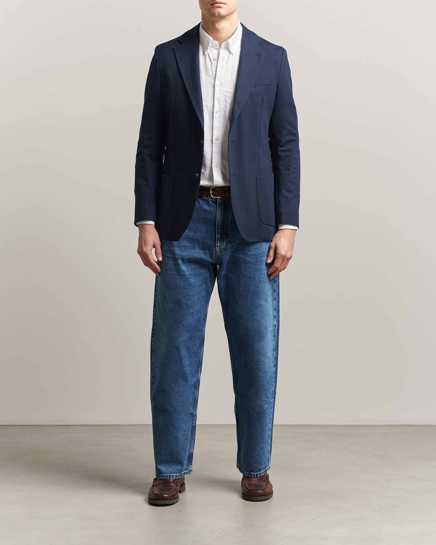 Herre | Blazere & jakker | Morris | Cotton Jersey Blazer Navy