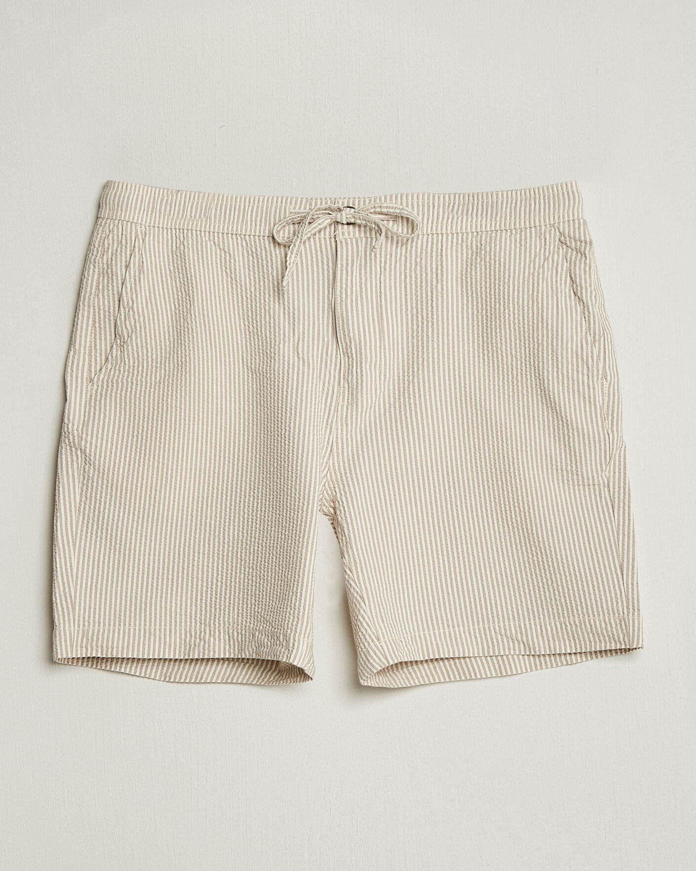 Herre | Shorts | Morris | Fenix Seersucker Shorts Khaki
