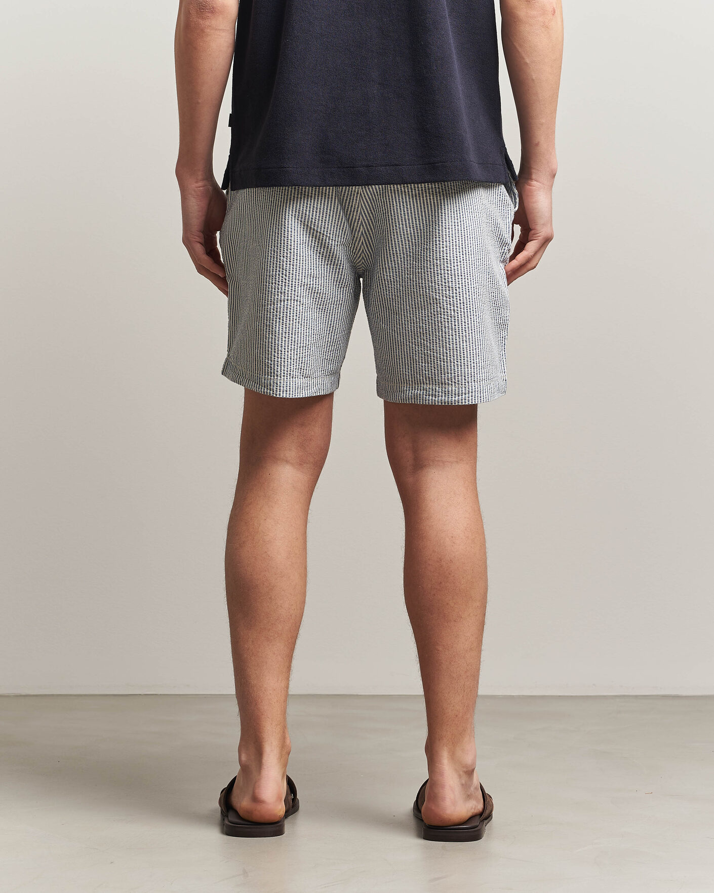Herre | Shorts | Morris | Fenix Seersucker Shorts Light Blue