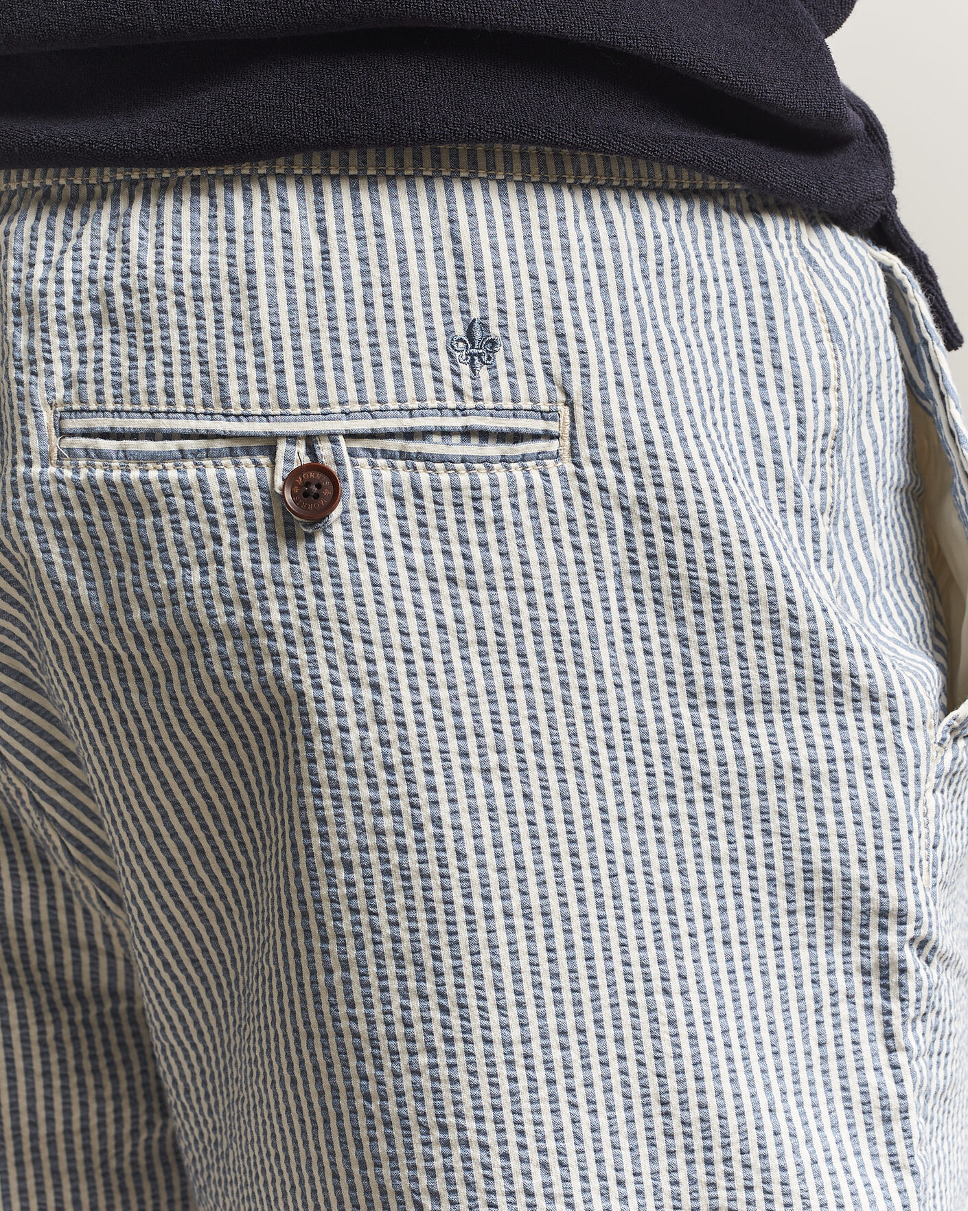 Herre | Shorts | Morris | Fenix Seersucker Shorts Light Blue