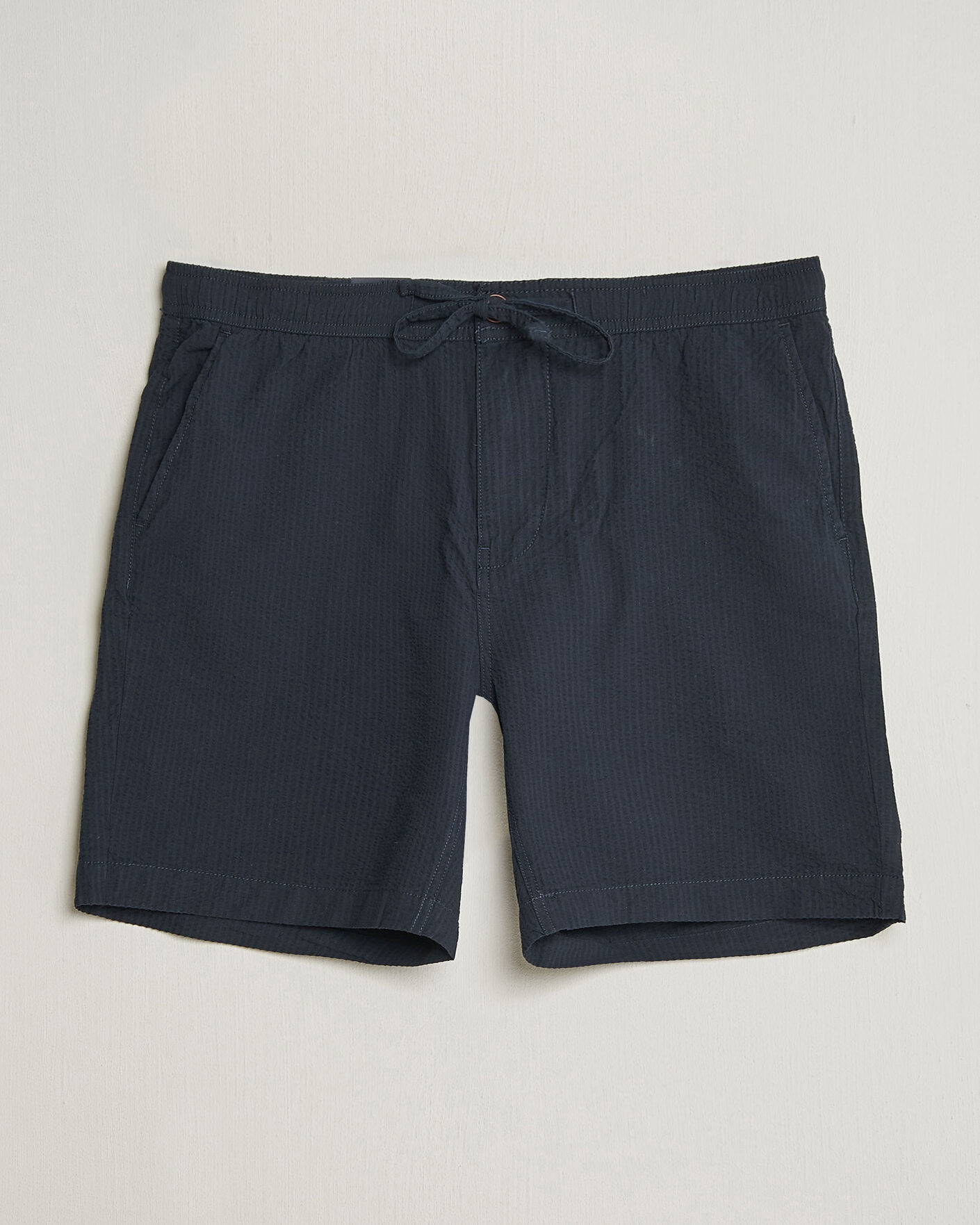 Herre | Shorts | Morris | Fenix Seersucker Shorts Dark Blue