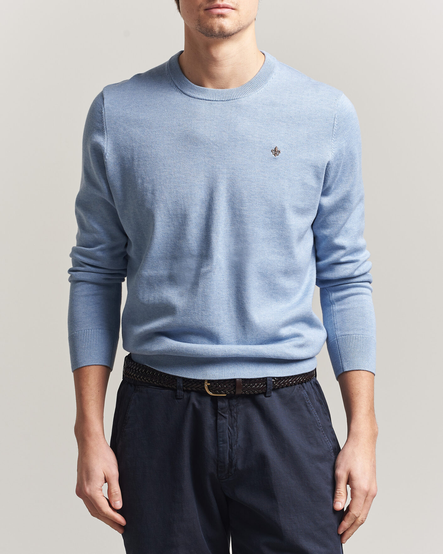 Herre | Trøjer | Morris | Riley Oneck Light Blue