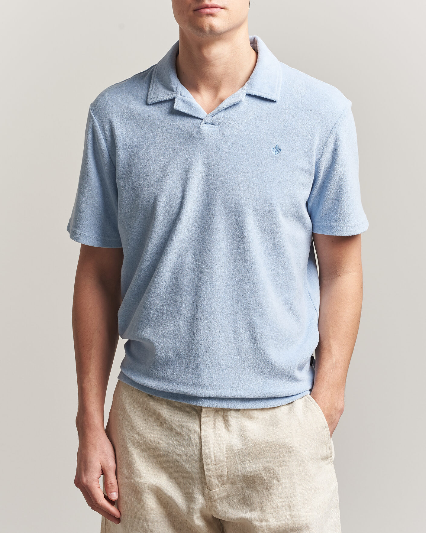 Herre | Polotrøjer | Morris | Delon Terry Shirt Light Blue