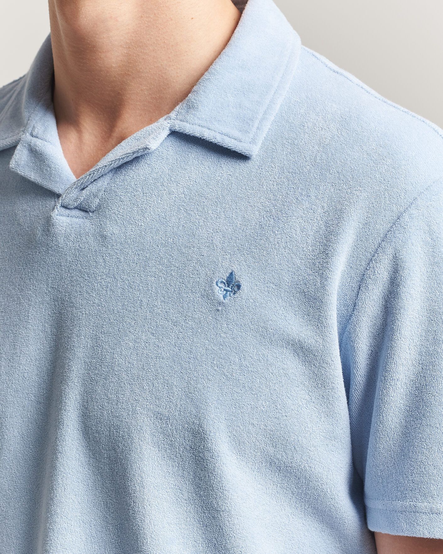 Herre | Polotrøjer | Morris | Delon Terry Shirt Light Blue