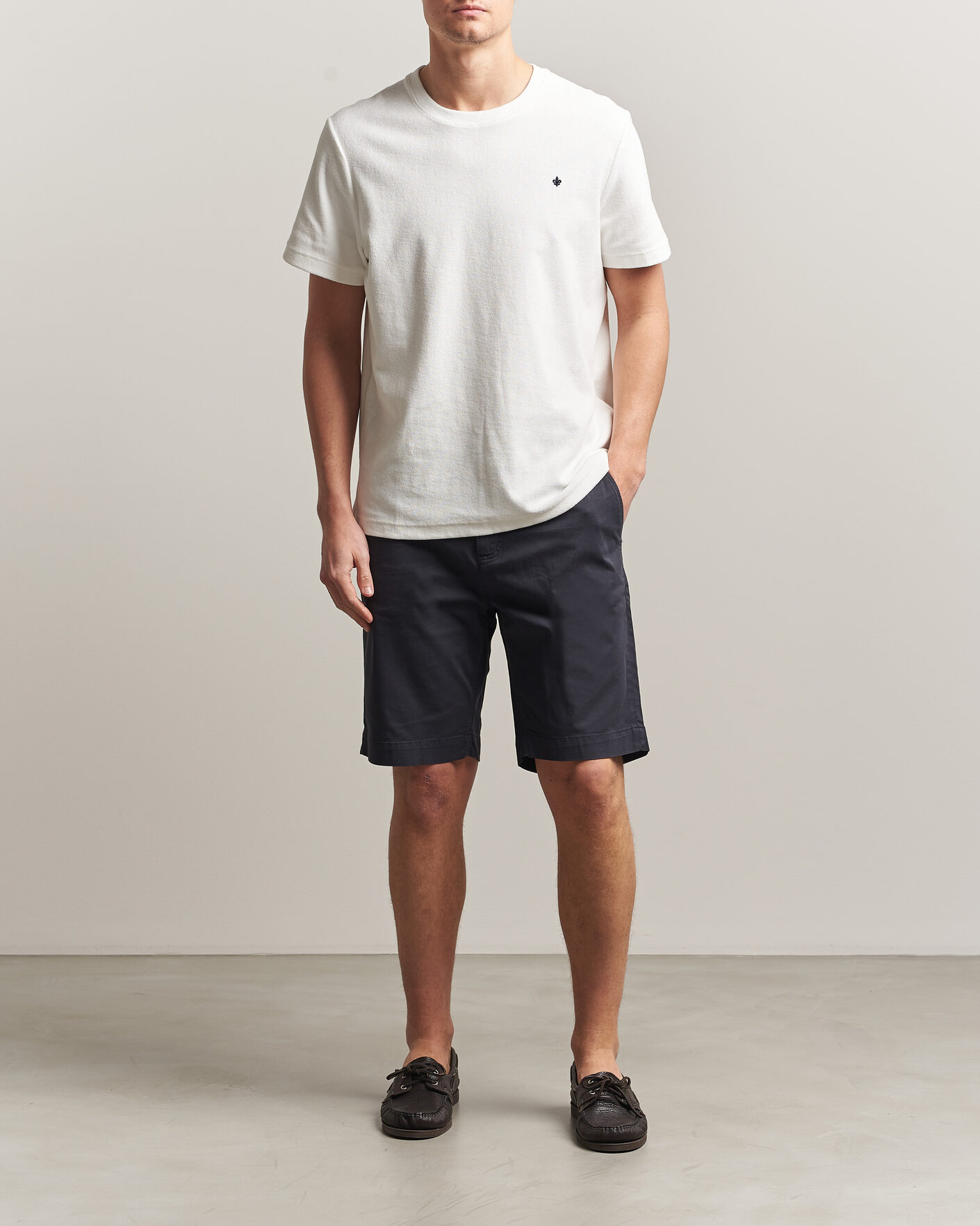 Herre | T-Shirts | Morris | Delon Terry Tee Off White