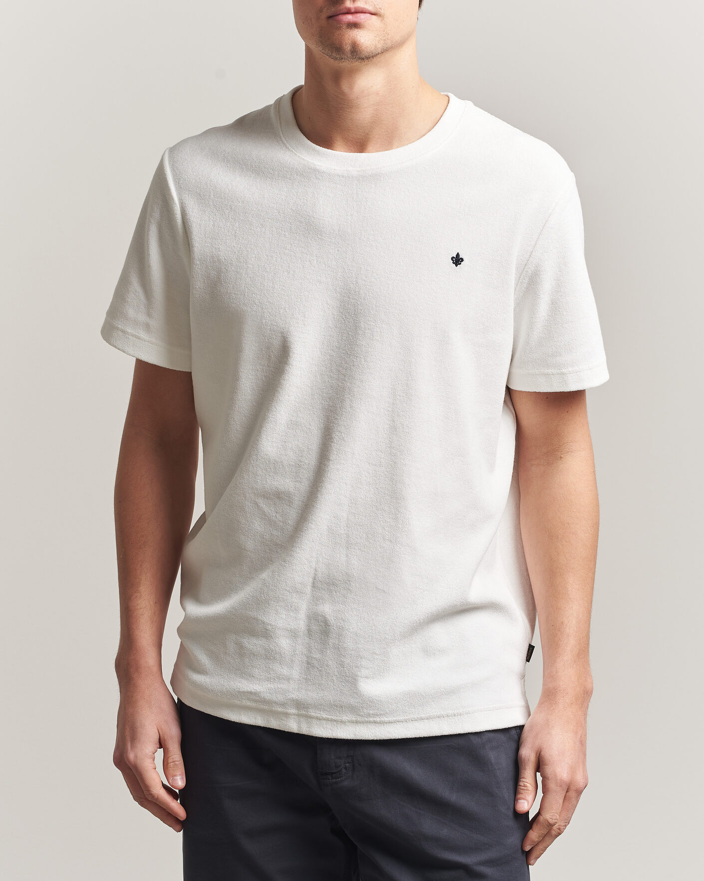 Herre | T-Shirts | Morris | Delon Terry Tee Off White