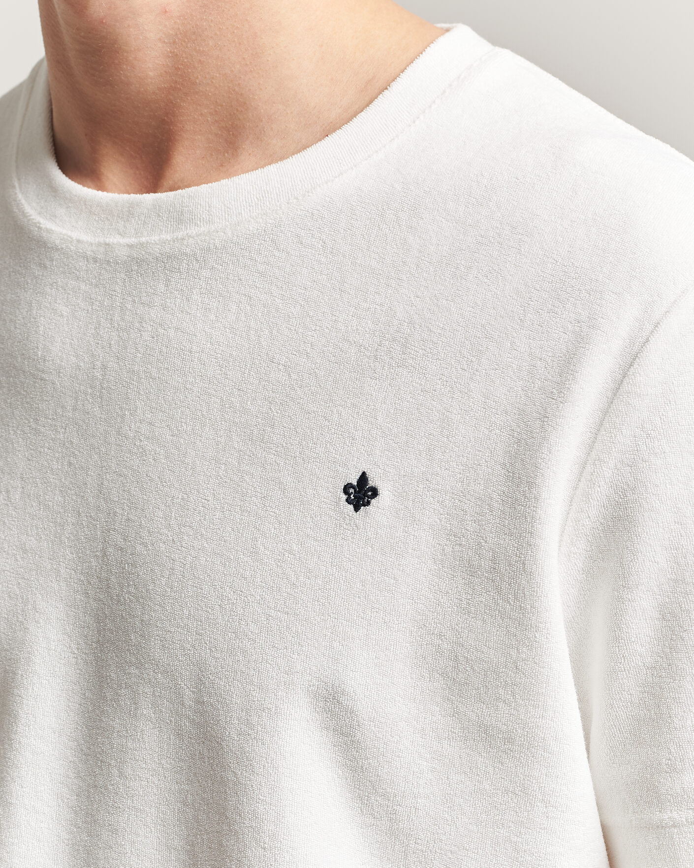 Herre | T-Shirts | Morris | Delon Terry Tee Off White