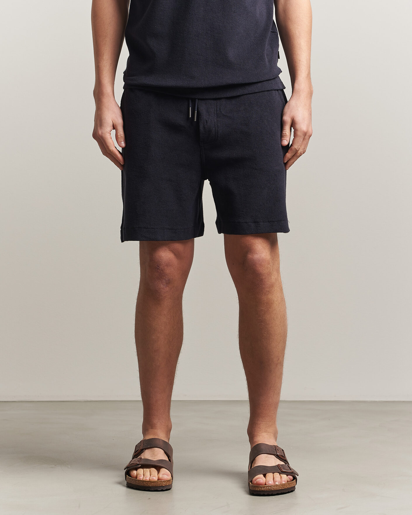 Herre | Shorts | Morris | Delon Terry Shorts Navy