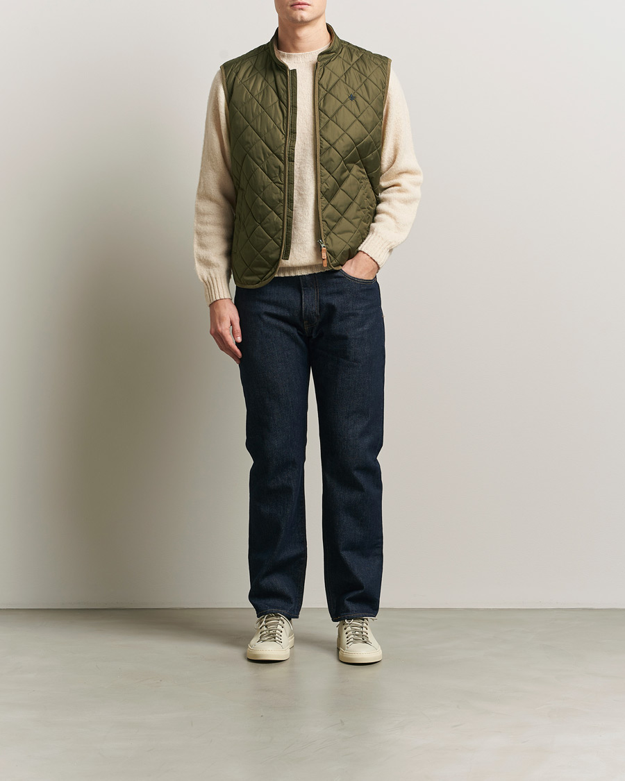 Herre | Veste | Morris | Teddy Quilted Vest Green