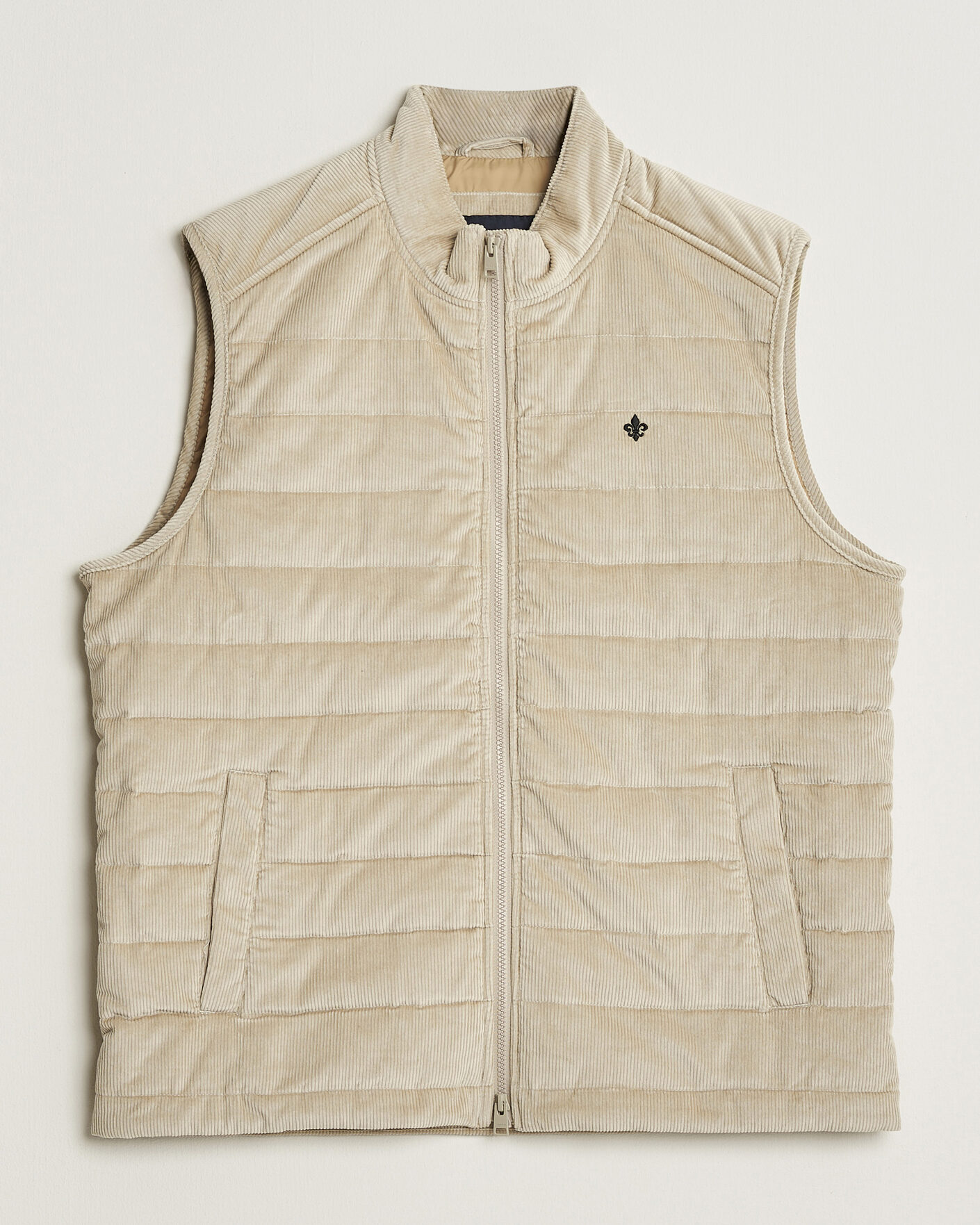 Herre | Veste | Morris | Teddy Quilted Corduroy Vest Khaki