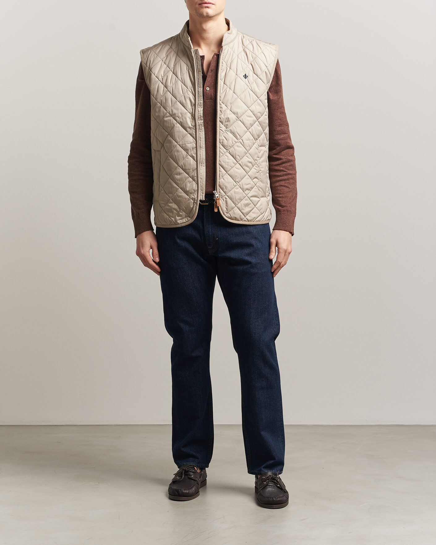 Herre | Veste | Morris | Teddy Quilted Vest Khaki