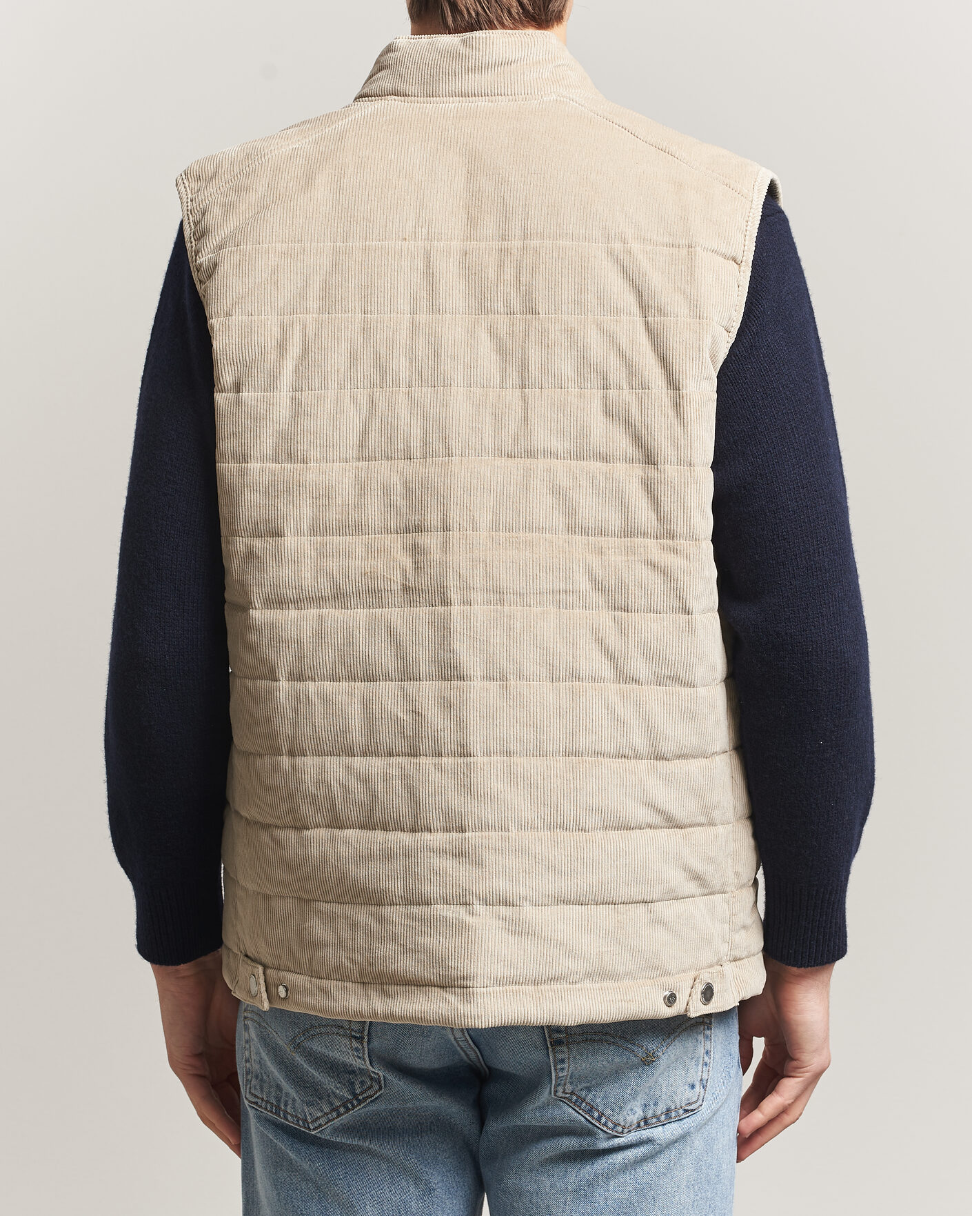 Herre | Veste | Morris | Teddy Quilted Corduroy Vest Khaki