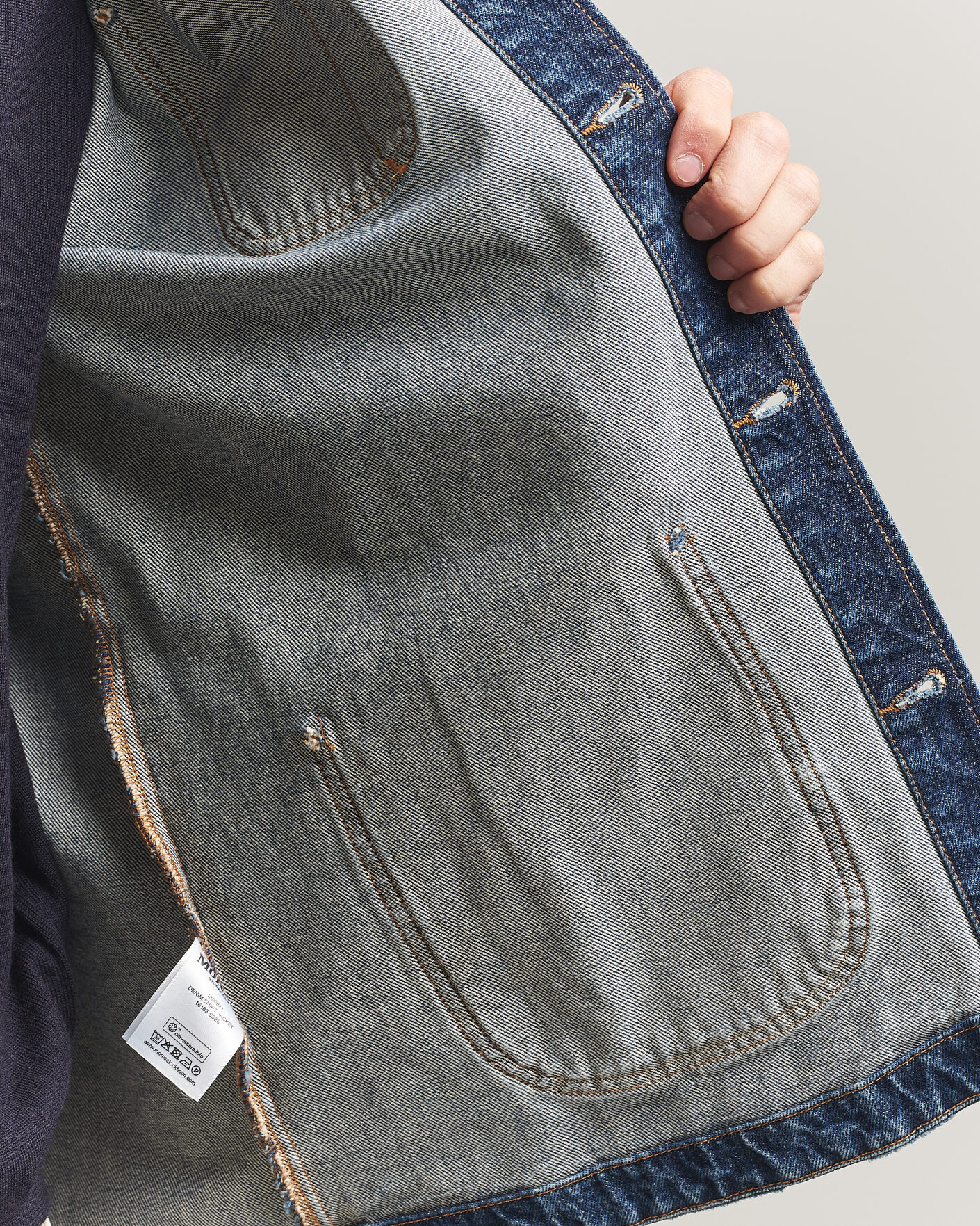 Herre | Jakker | Morris | Denim Shirt Jacket Blue