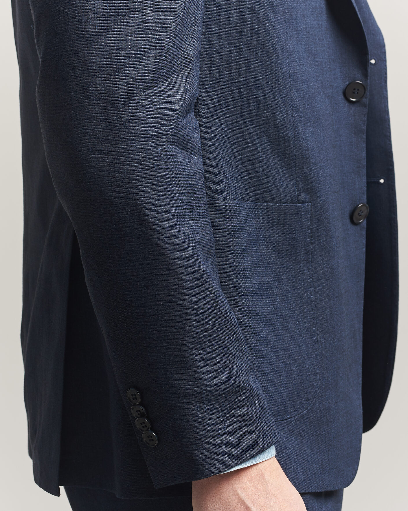Herre | Blazere & jakker | Morris | Linen Suit Blazer Navy