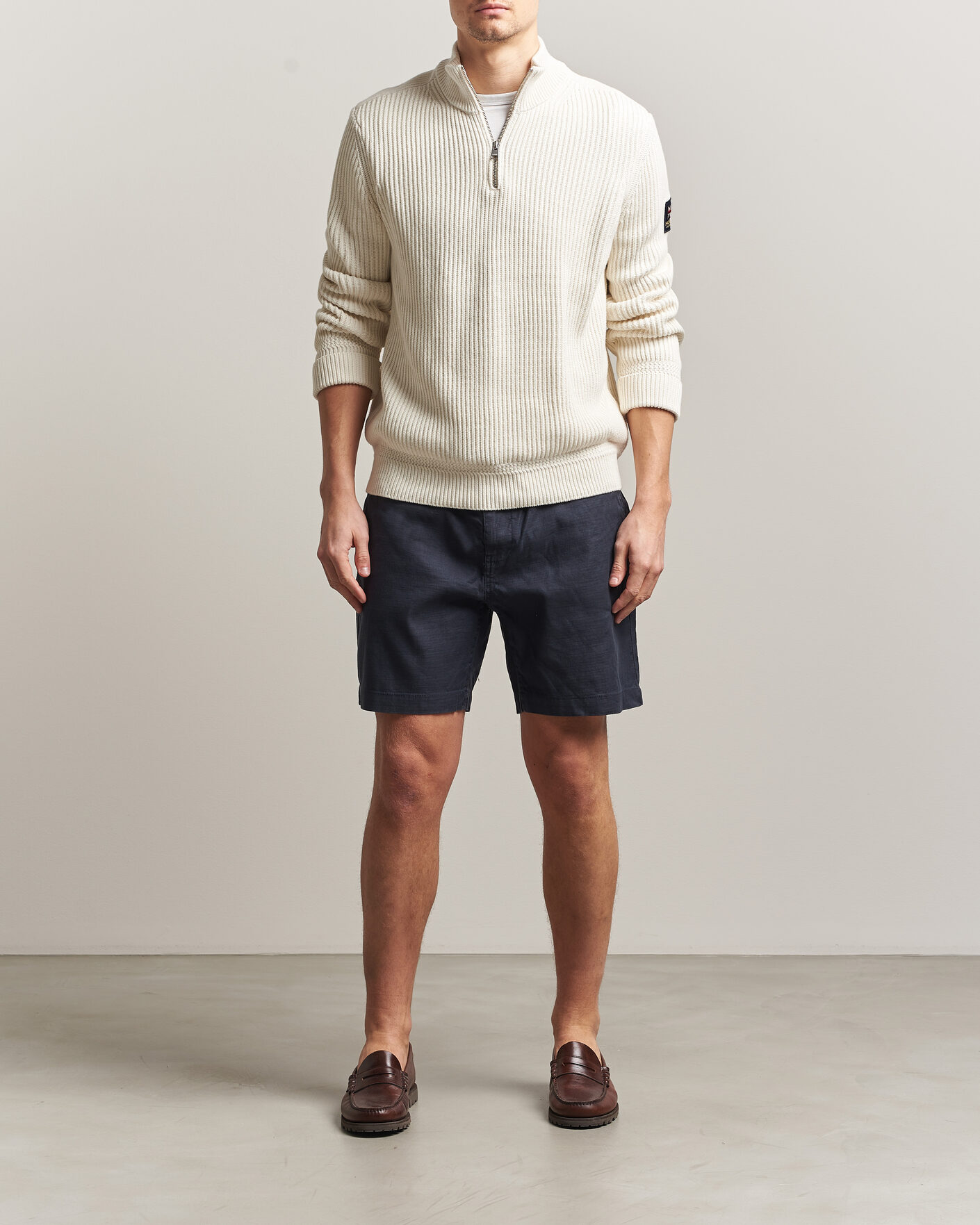 Herre | Shorts | Morris | Fenix Linen Shorts Dark Blue