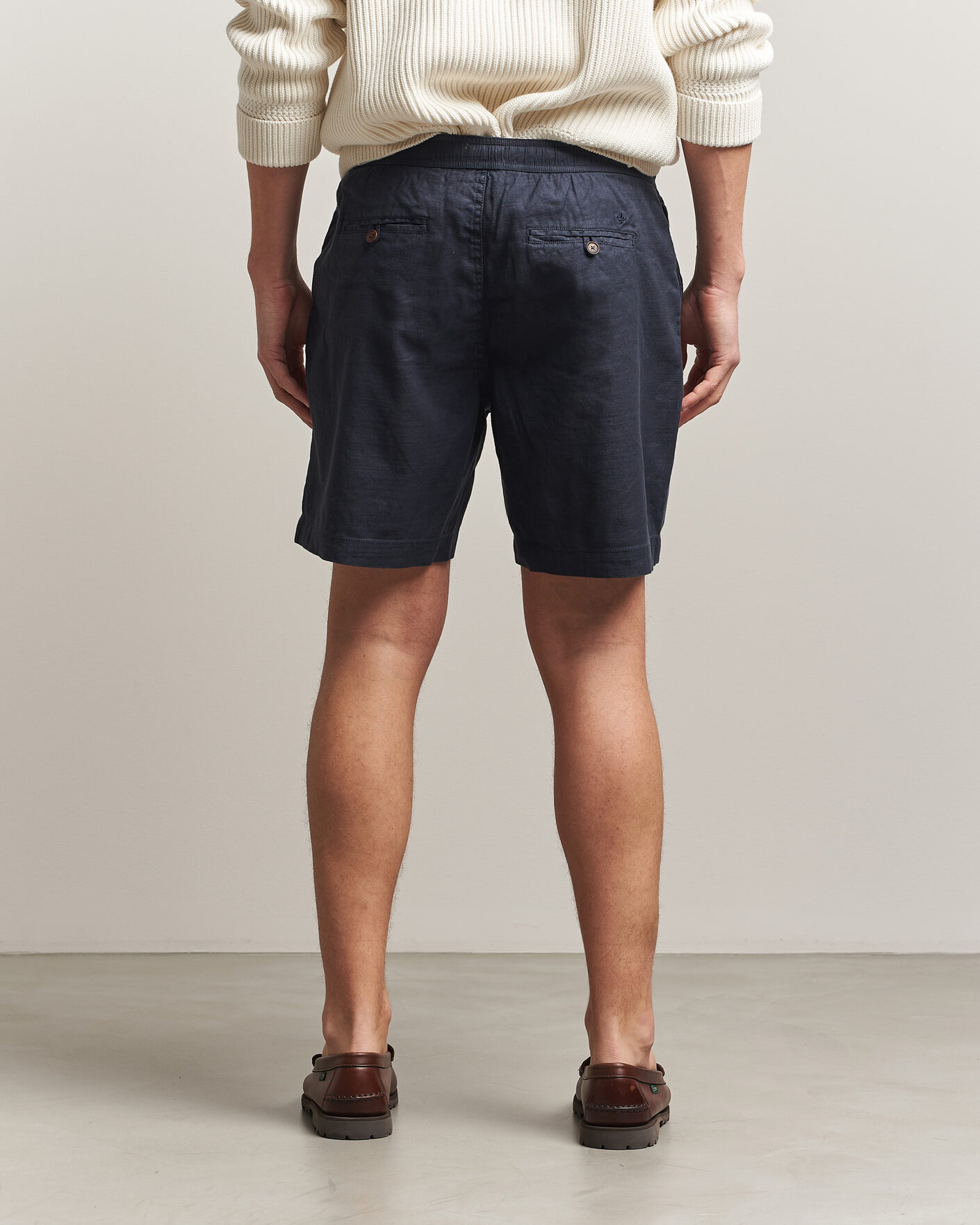 Herre | Shorts | Morris | Fenix Linen Shorts Dark Blue