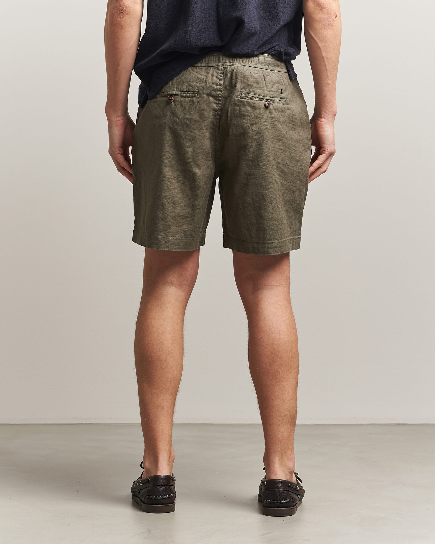 Herre | Shorts | Morris | Fenix Linen Shorts Olive