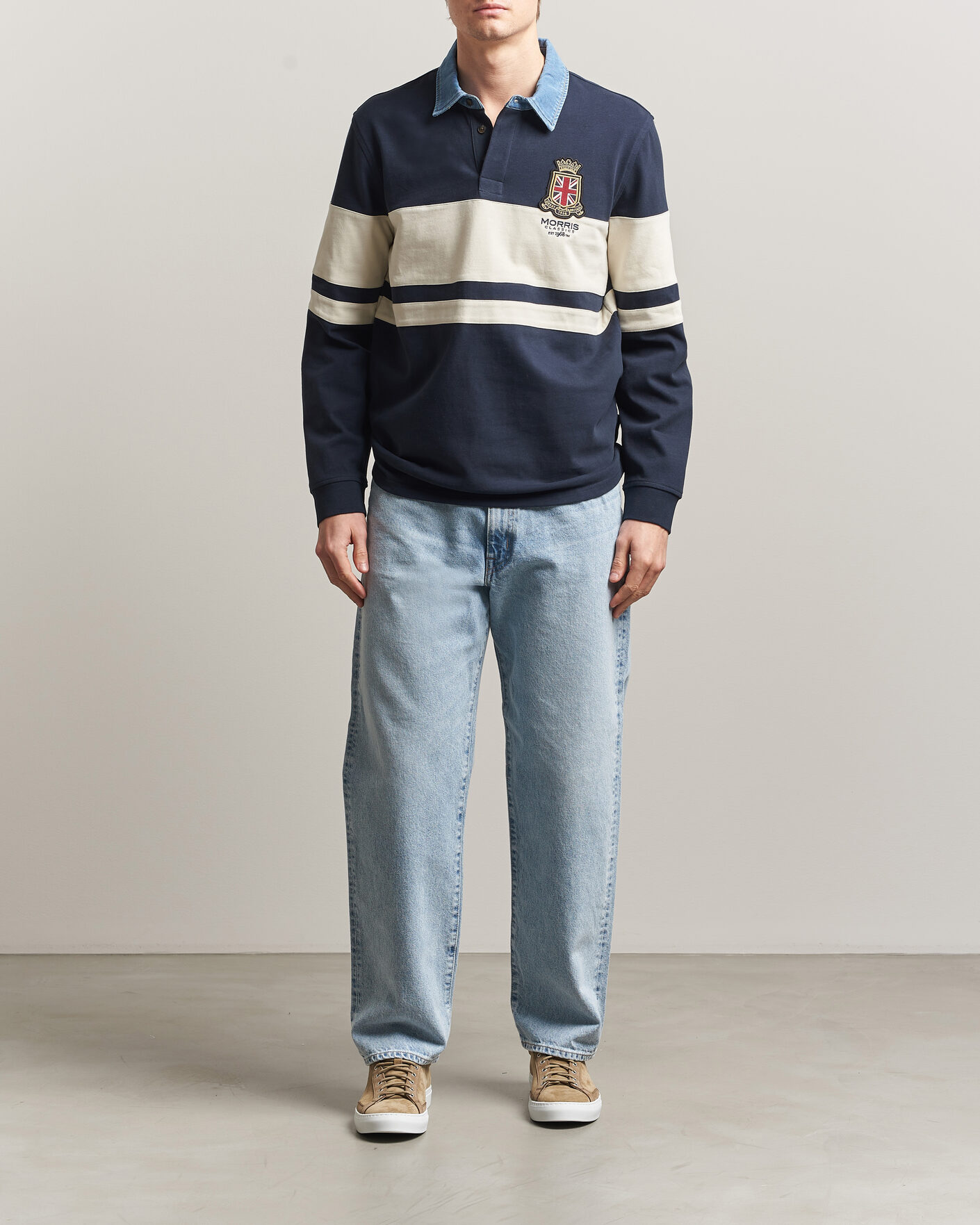 Herre | Trøjer | Morris | Weston Rugger Blue/White