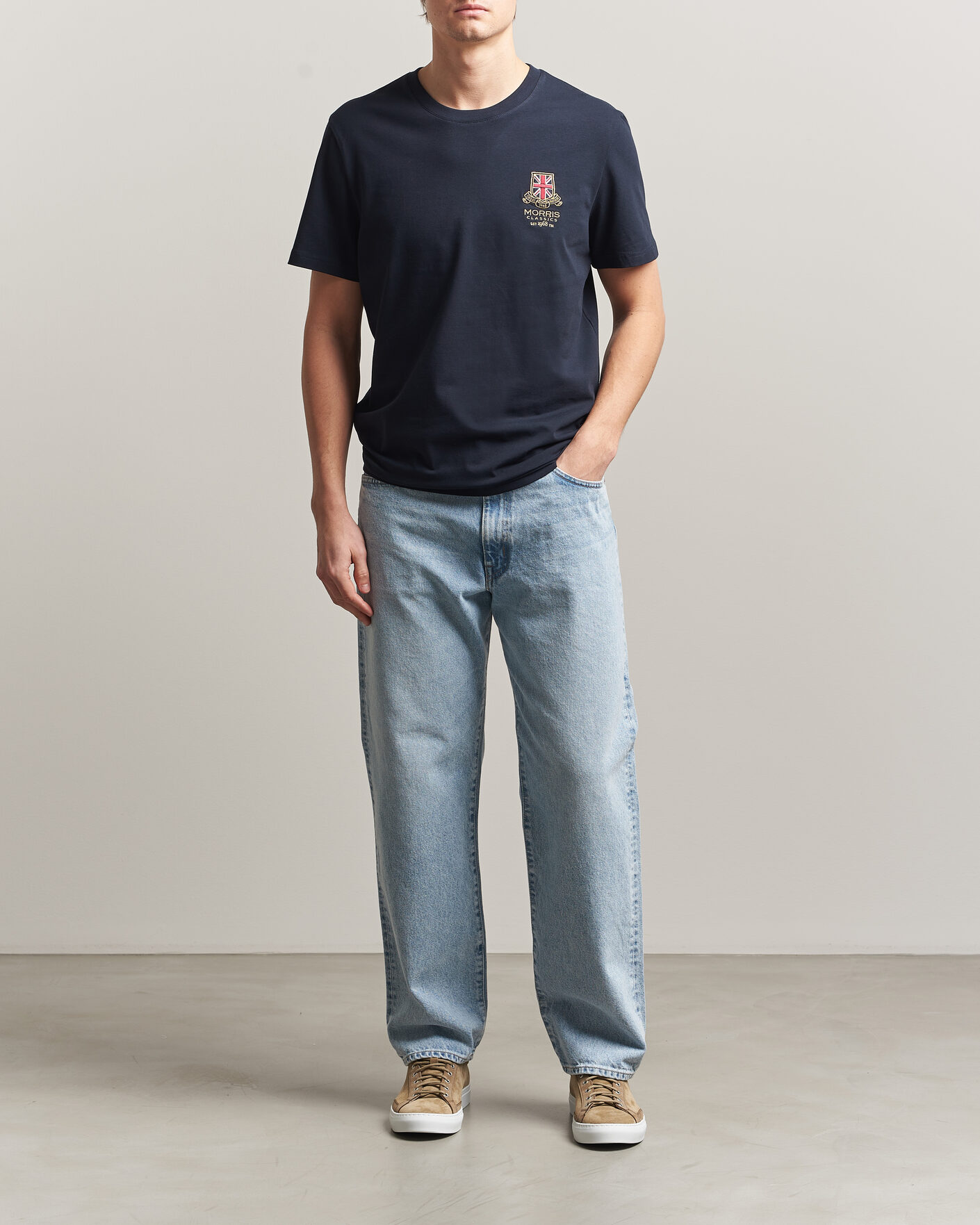 Herre | T-Shirts | Morris | Barton T-Shirt Navy