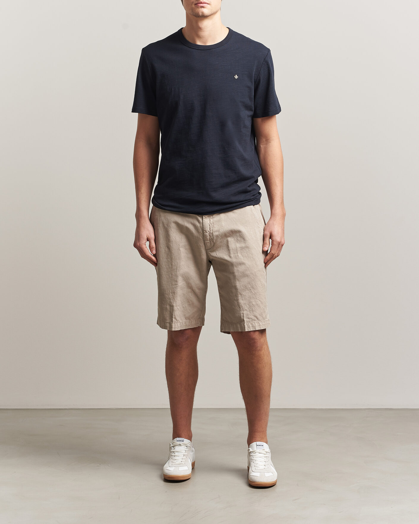 Herre | T-Shirts | Morris | Watson Slub T-Shirt Dark Blue
