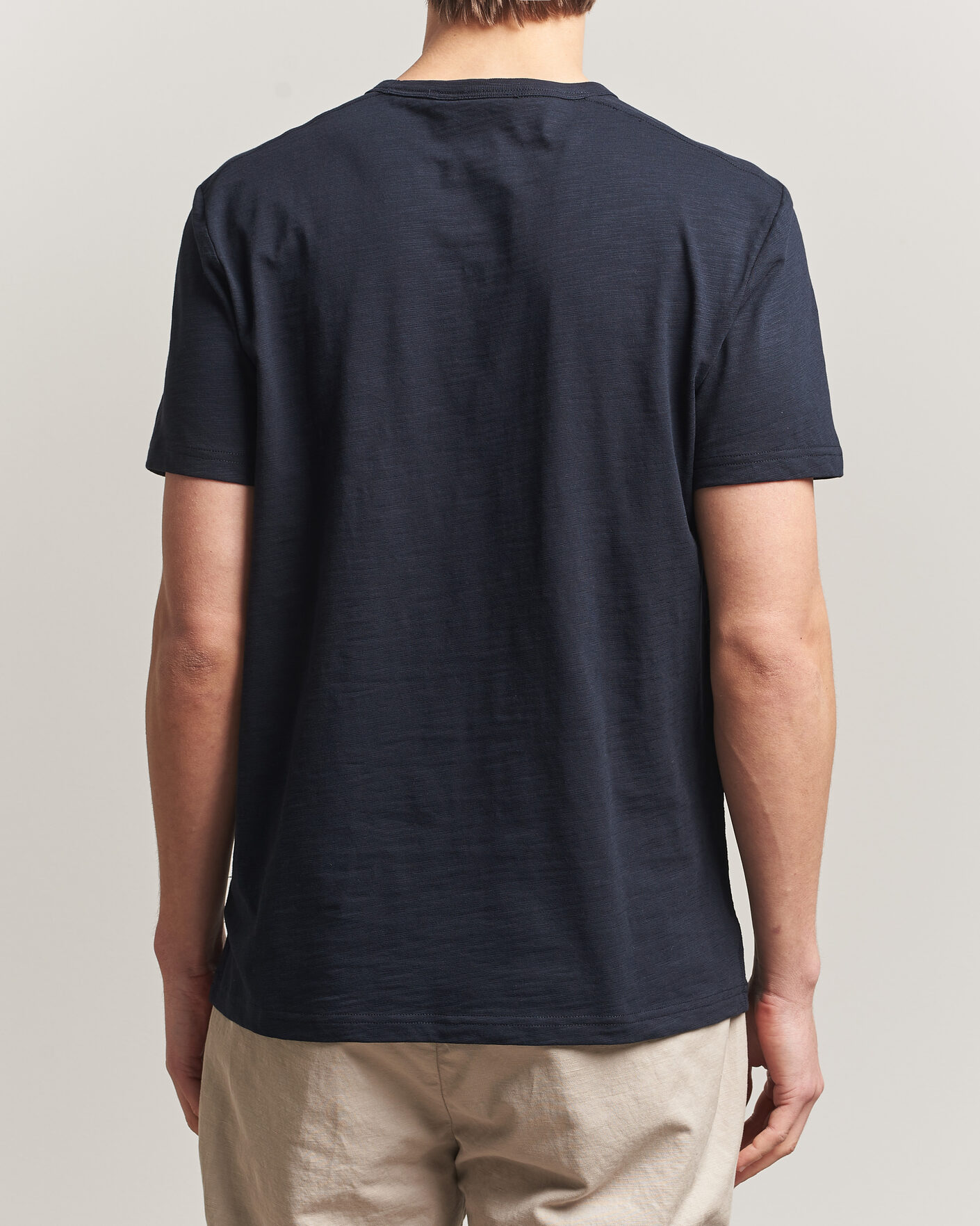 Herre | T-Shirts | Morris | Watson Slub T-Shirt Dark Blue