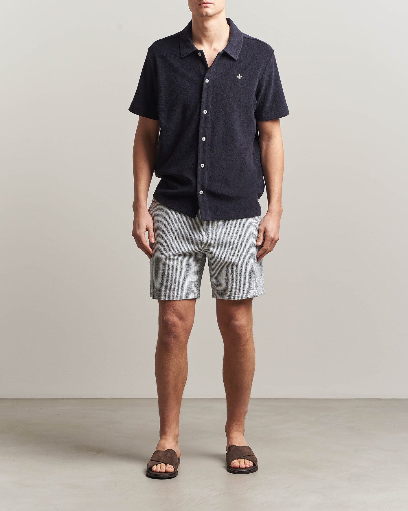 Herre | Polotrøjer | Morris | Lily Terry Shirt Navy