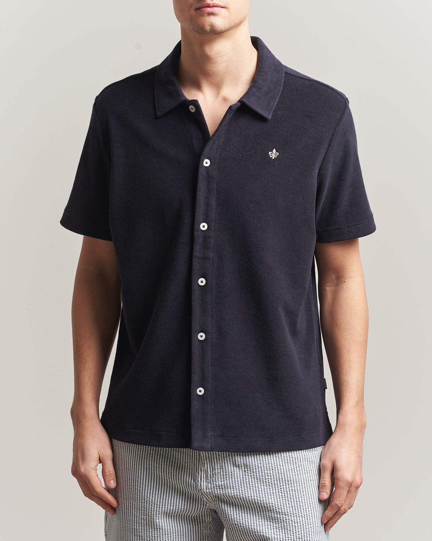 Herre | Polotrøjer | Morris | Lily Terry Shirt Navy