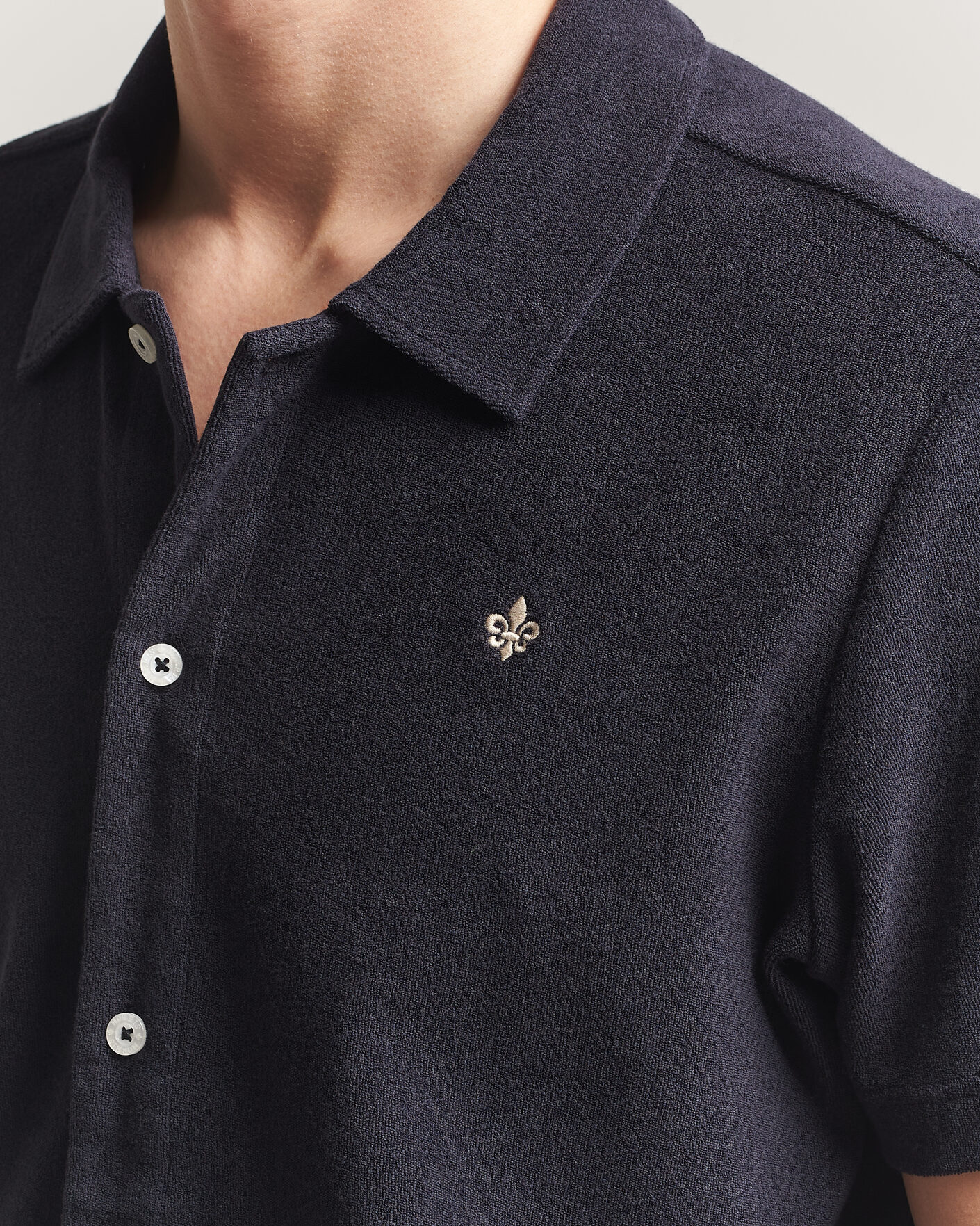 Herre | Polotrøjer | Morris | Lily Terry Shirt Navy