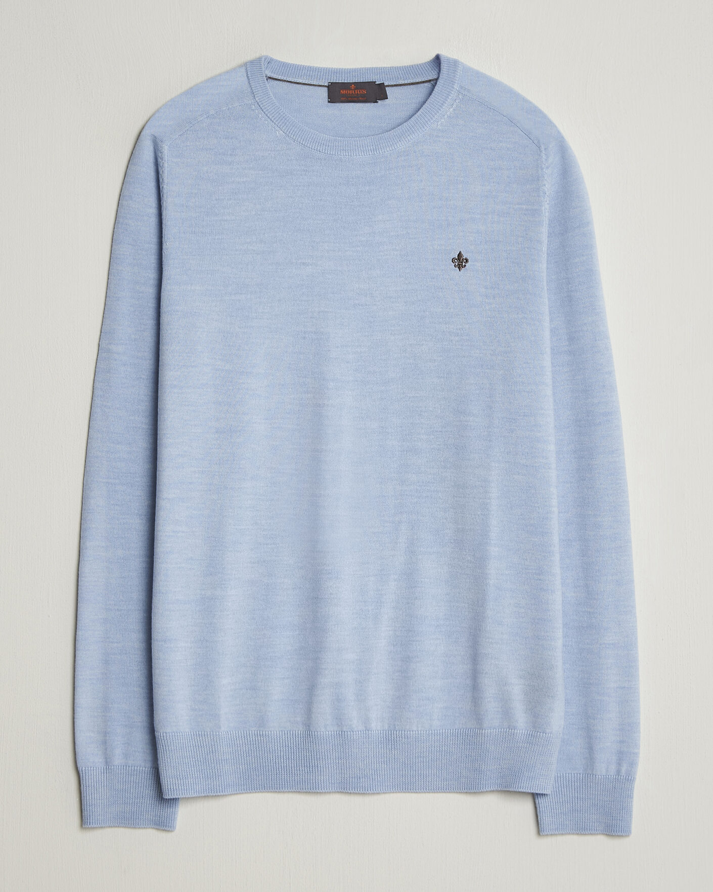 Herre | Trøjer | Morris | Merino Oneck Light Blue