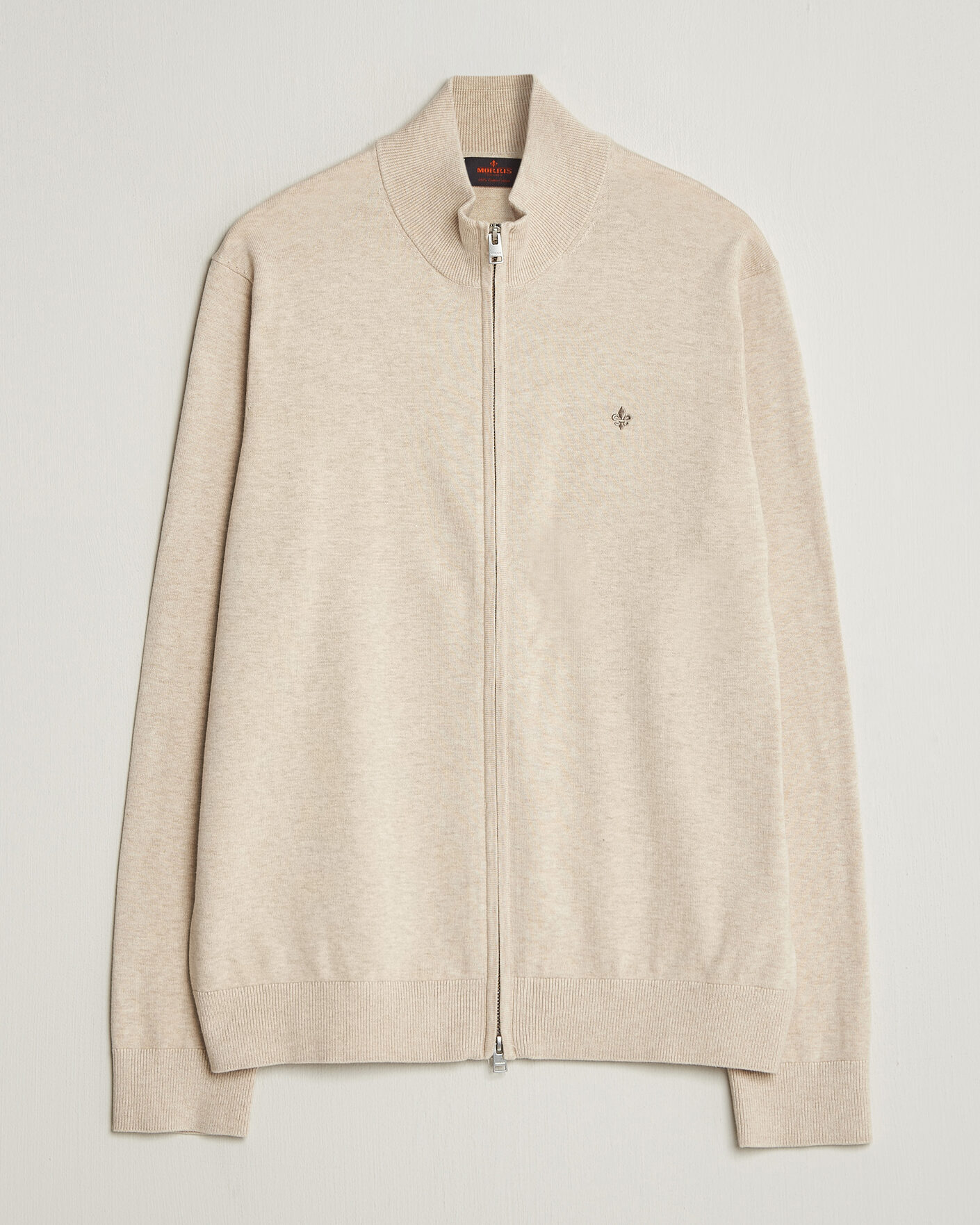 Herre | Trøjer | Morris | Riley Zip Cardigan Khaki