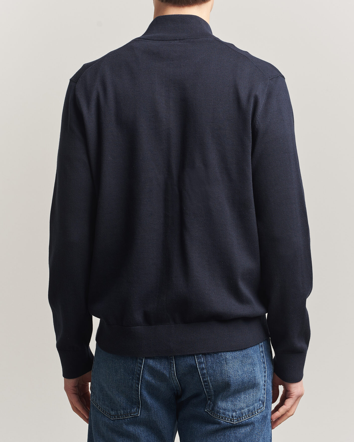 Herre | Trøjer | Morris | Riley Zip Cardigan Navy