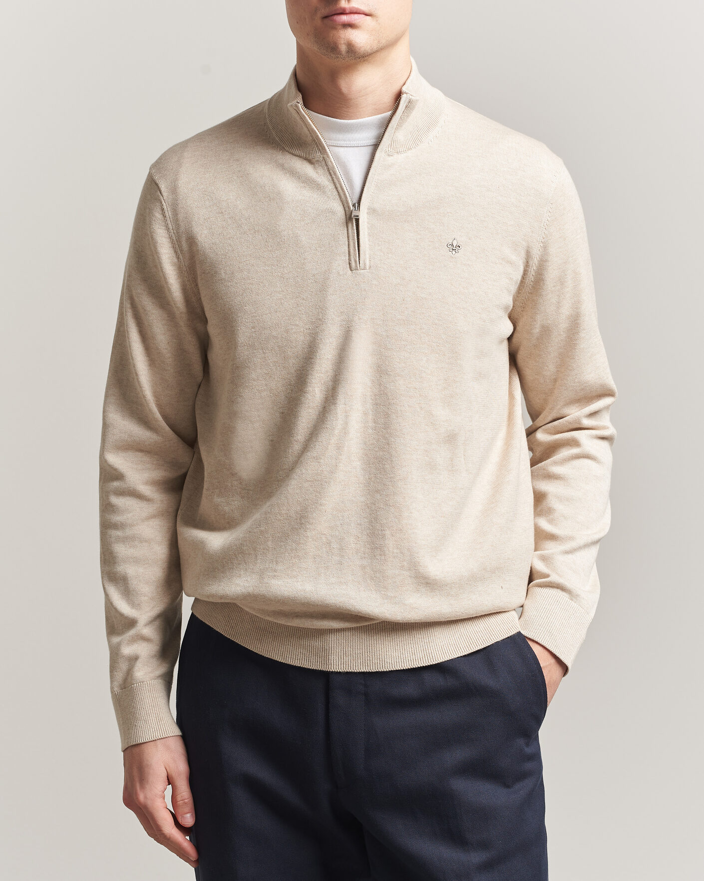 Herre | Trøjer | Morris | Riley Half-Zip Khaki