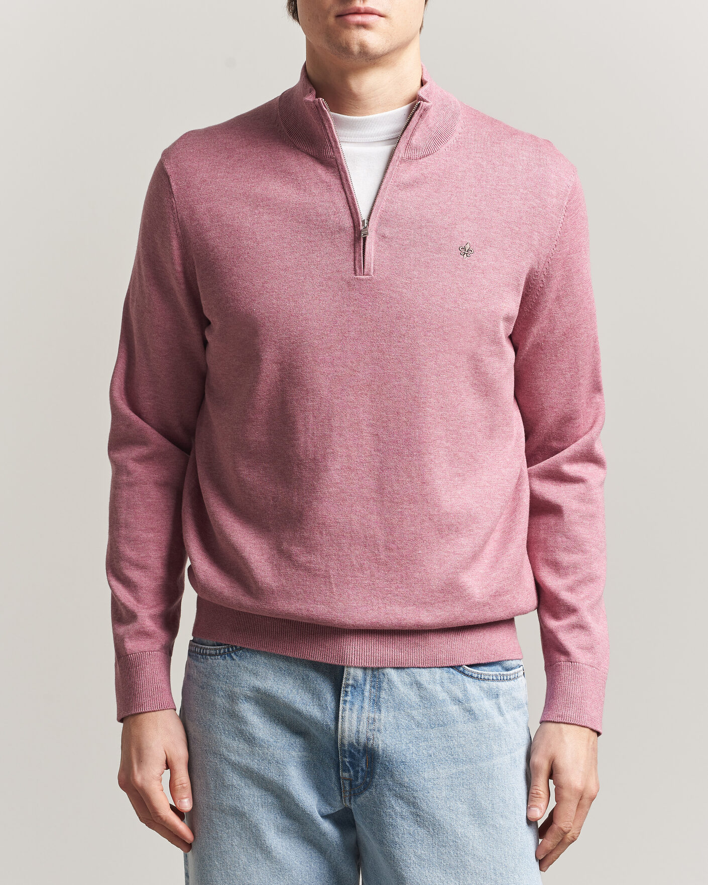 Herre | Trøjer | Morris | Riley Half-Zip Pink