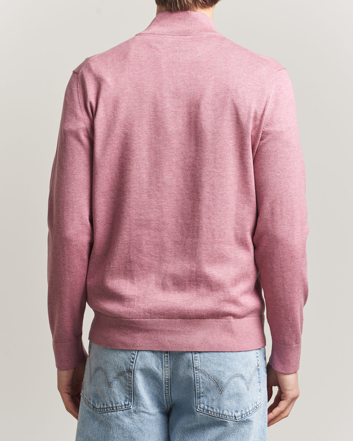 Herre | Trøjer | Morris | Riley Half-Zip Pink