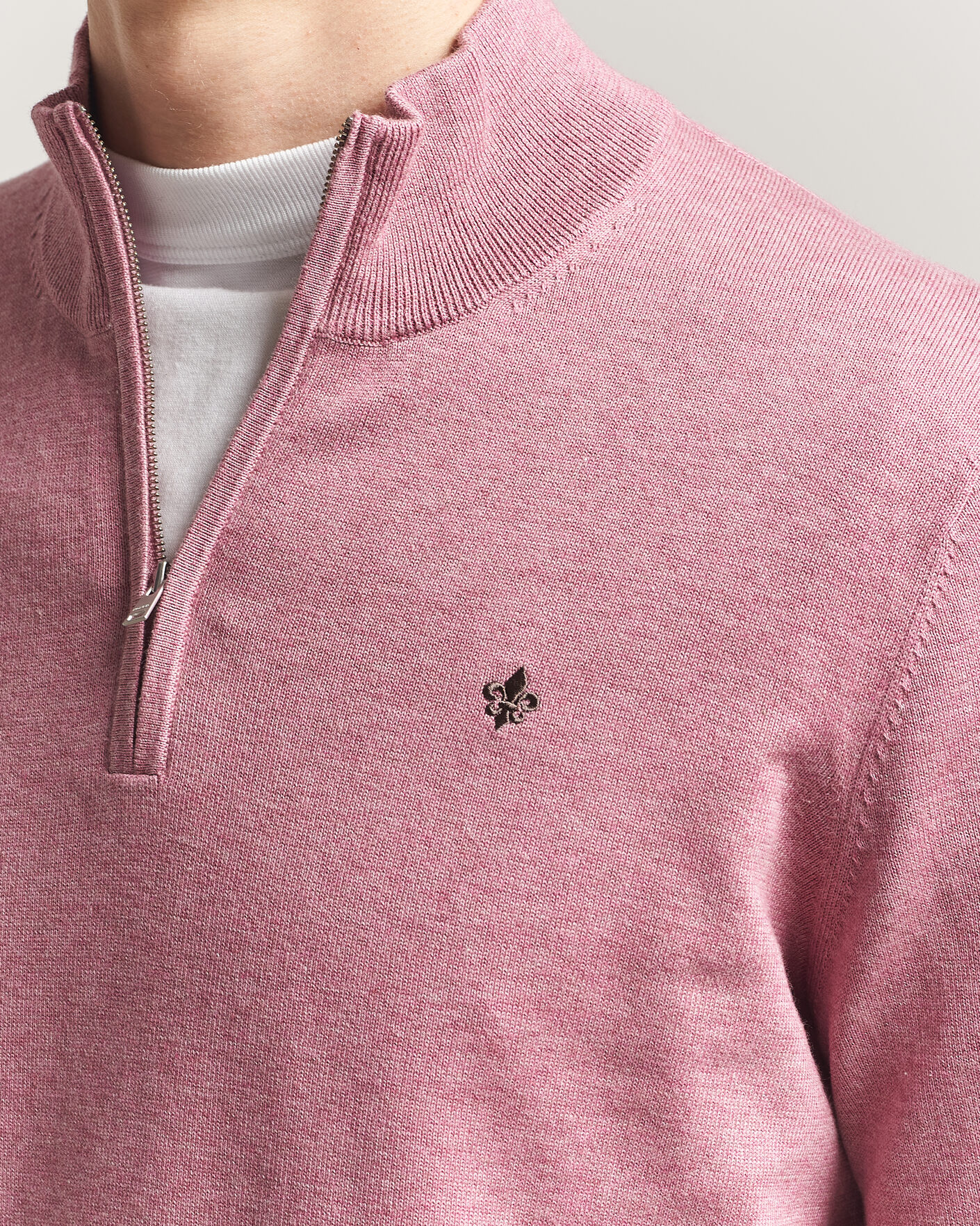 Herre | Trøjer | Morris | Riley Half-Zip Pink
