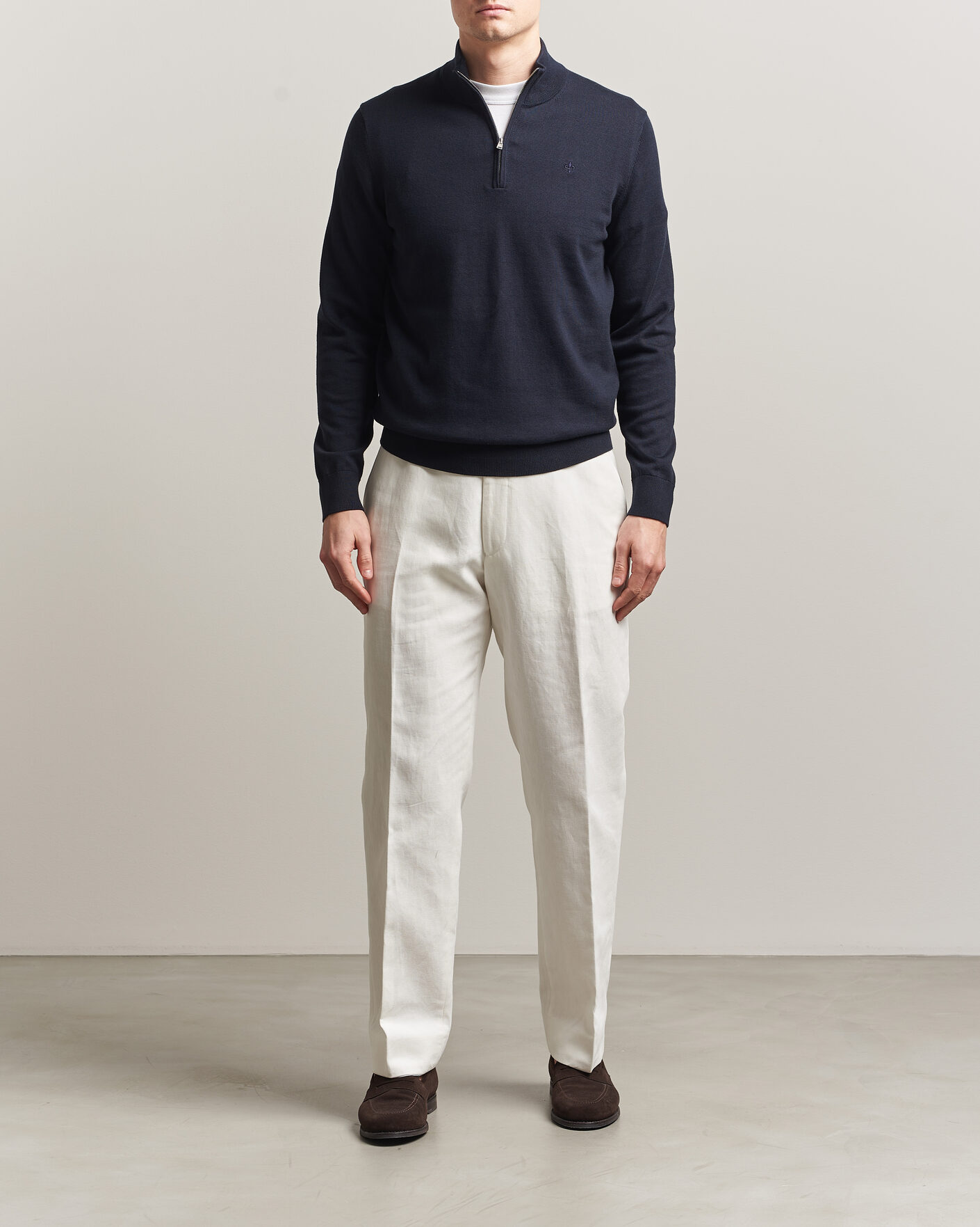 Herre | Trøjer | Morris | Riley Half-Zip Navy