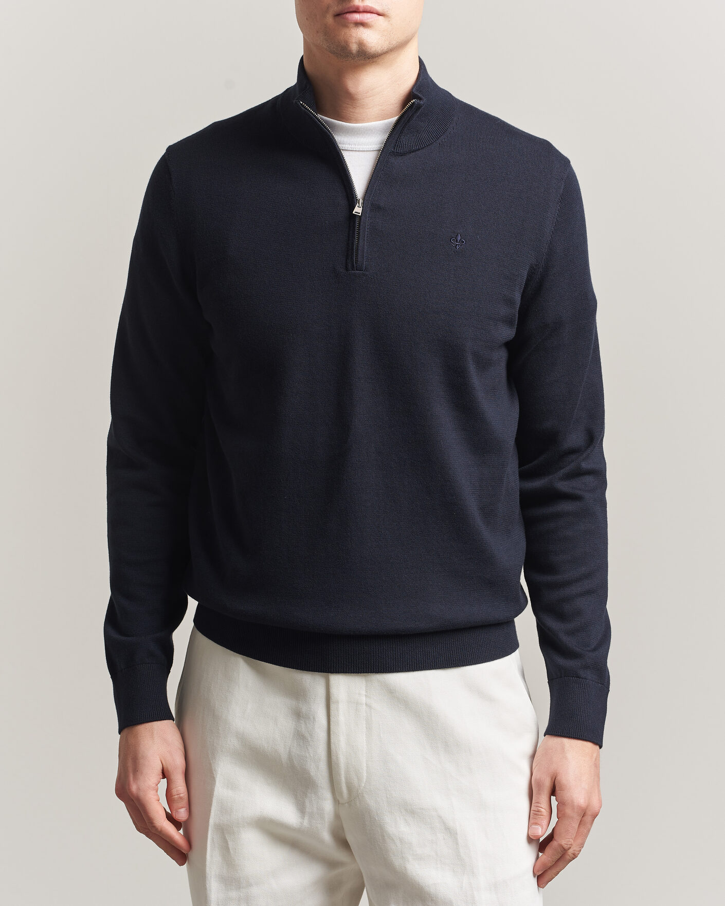 Herre | Trøjer | Morris | Riley Half-Zip Navy