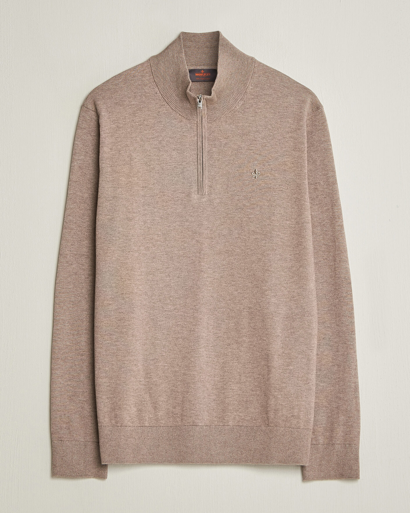 Herre | Trøjer | Morris | Riley Half-Zip Brown