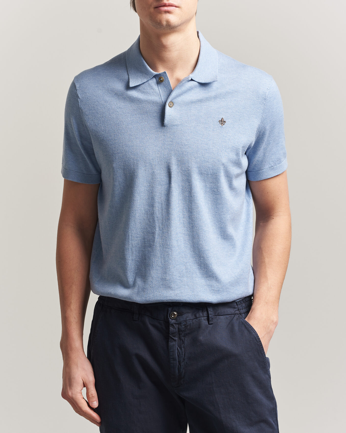 Herre | Polotrøjer | Morris | Riley Short Sleeve Polo Light Blue