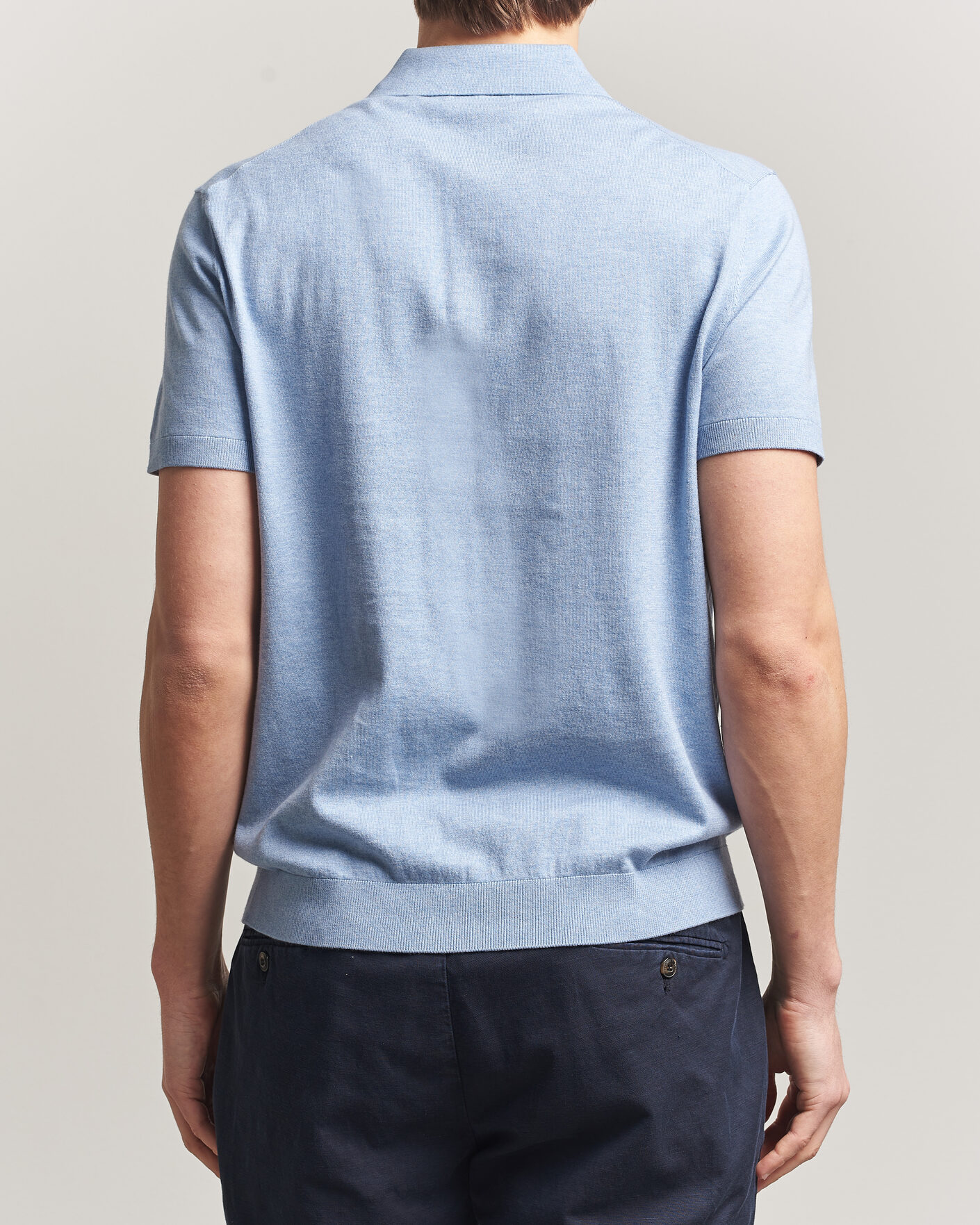 Herre | Polotrøjer | Morris | Riley Short Sleeve Polo Light Blue