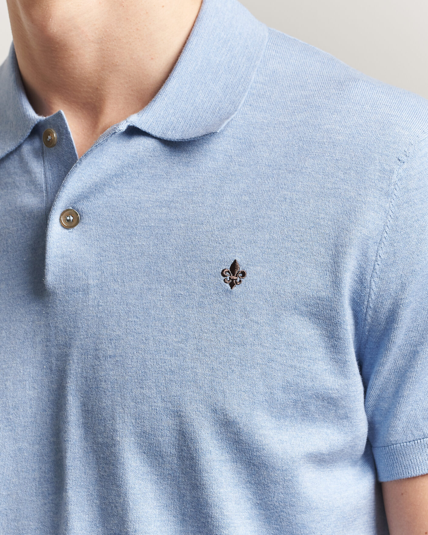 Herre | Polotrøjer | Morris | Riley Short Sleeve Polo Light Blue
